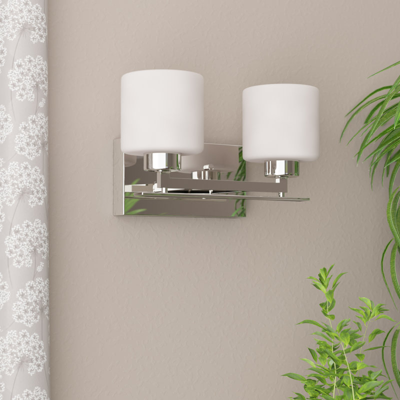 Garan 2 - Light Dimmable Vanity Light, Polished Nickel