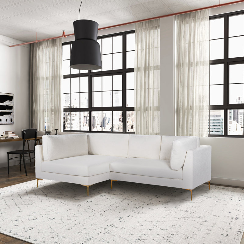 Upholstered L-Shaped Sectional Right Hand Facing, Left Hand Facing