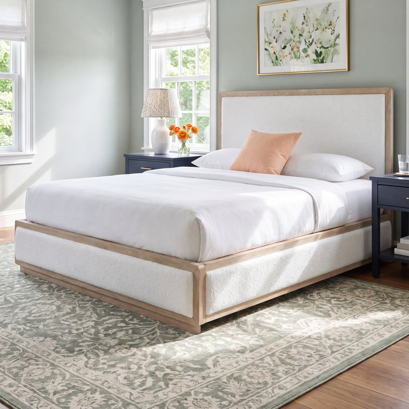 Mayhew Upholstered Standard Bed, Queen