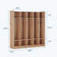 5-Section Classroom Coat Locker with 10 Cubbies, Daycare Cubby Storage Organizer with 10 Hooks-2107491399
