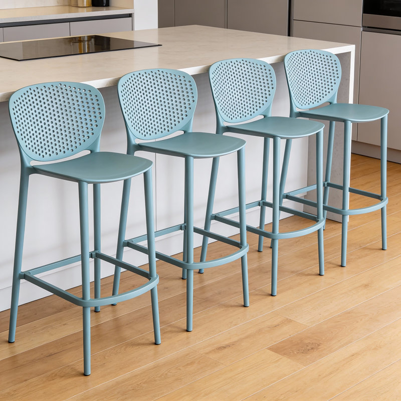 Anferny Counter Stool, Counter Stool (24" Seat Height), Teal Green