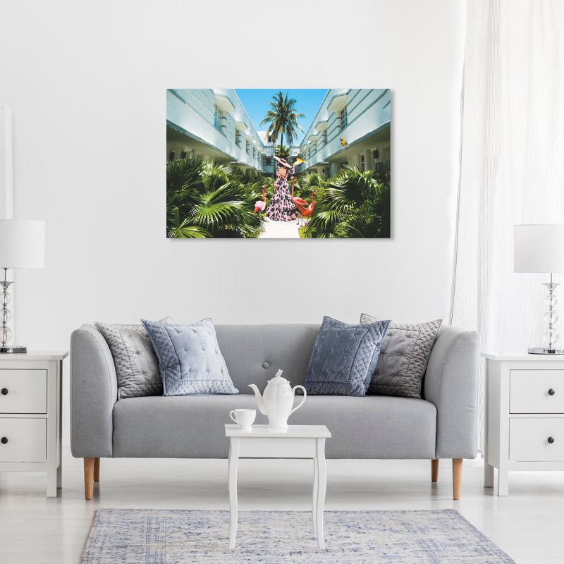 Miami déco - Photographie sur toile, H 20 po x l 30 po, Toile tendue