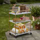 Ellie Bar Cart with Metal Outer Material