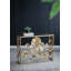 Élégante console avec plateau en verre miroitant, une pièce maîtresse moderne et élégante pour votre vestibule ou tout autre espace