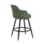 Tabouret de bar et de comptoir pivotant 26 po avec accoudoirs et structure en métal pour îlot de cuisine (ensemble de 6)-130118647-130118649