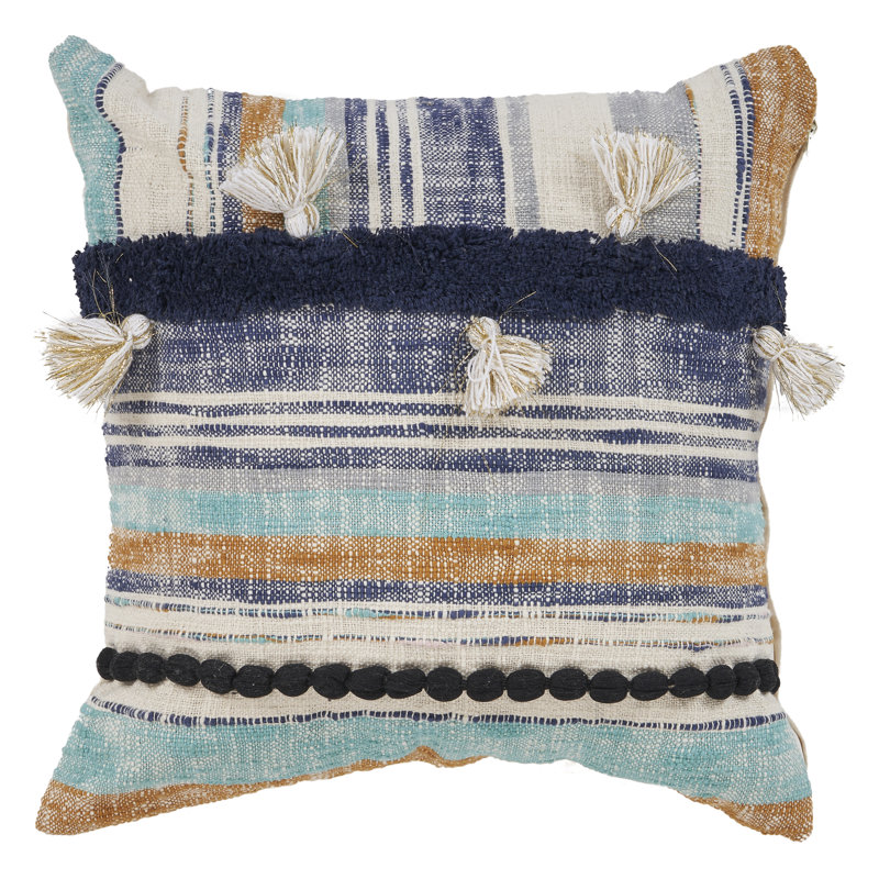 Coussin en coton Patchwork