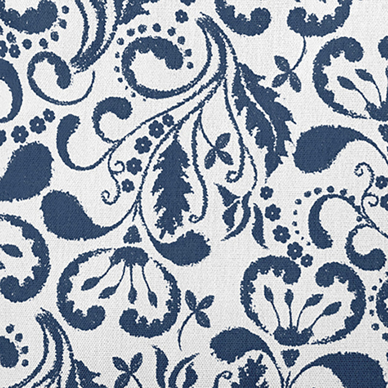 Polyester/Polyester Blend Lumbar Rectangular Pillow Cover & Insert by E by Design, Blue