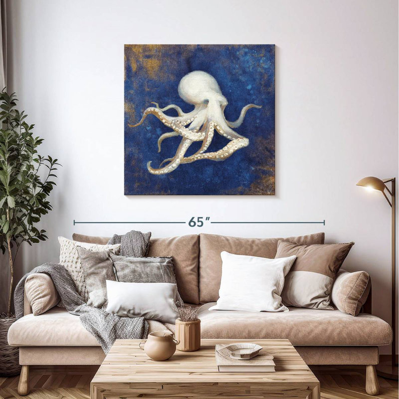 Brampt Treasures From The Sea Indigo II, H 39 po x l 39 po