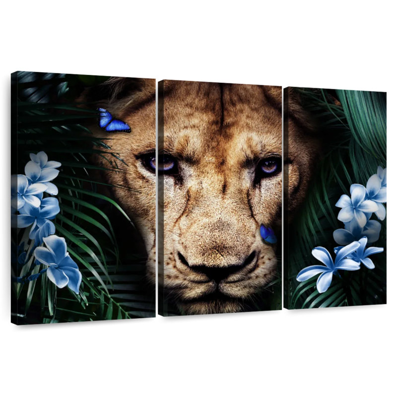 Brampt Tropical Lioness, 20" H x 33" W