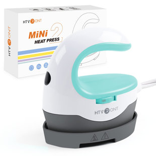 Htvront Heat Press Mini Heat Press Machine, Small Heat Press Portable Iron Press Machine For T Shirts, Hats, Heating Transfer Projects