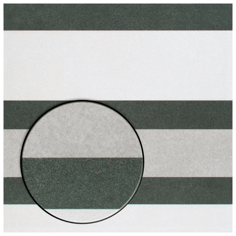 Twenties 8" x 8" Ceramic Patterned Wall & Floor Tile