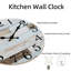 Horloge murale en bois Wendee-328923186