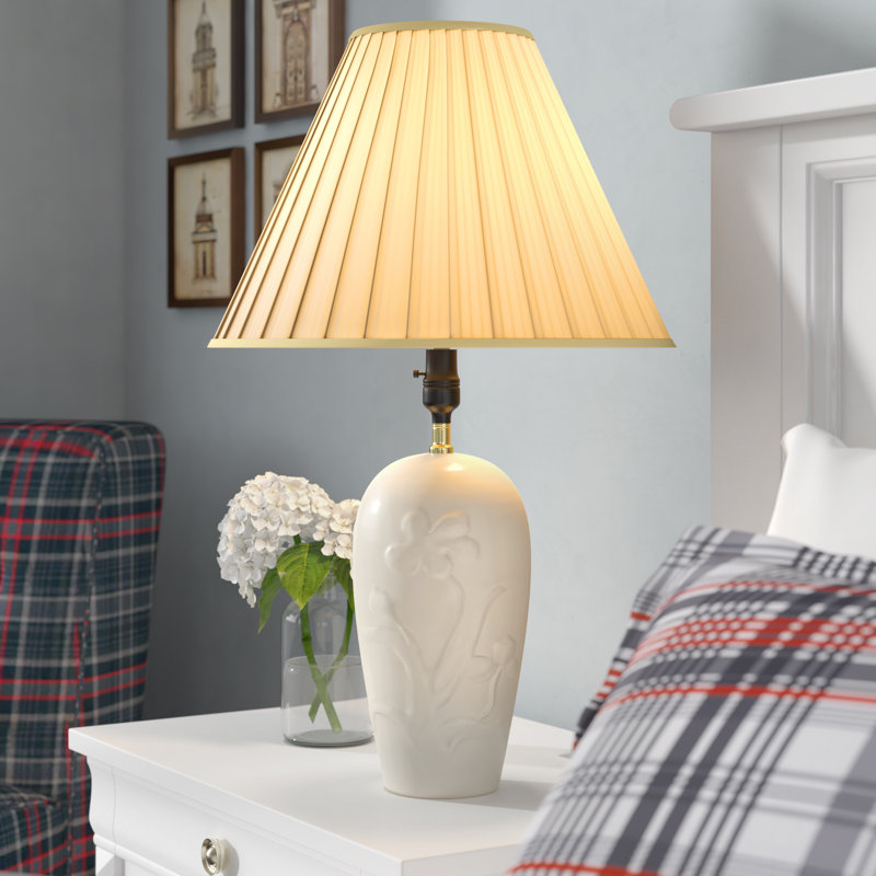 Anwar Ceramic Lamp, Ivory