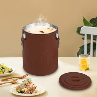 Hot Or Cooler Insulated Food Container,  38L Stainless Steel Insulated Beverage & Food Bucket With Lid Thermal Container