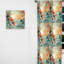 Mirage de bambou vert et orange motif tropical I - Rideau floral - Velours obscurcissant - 1 panneau-107598951