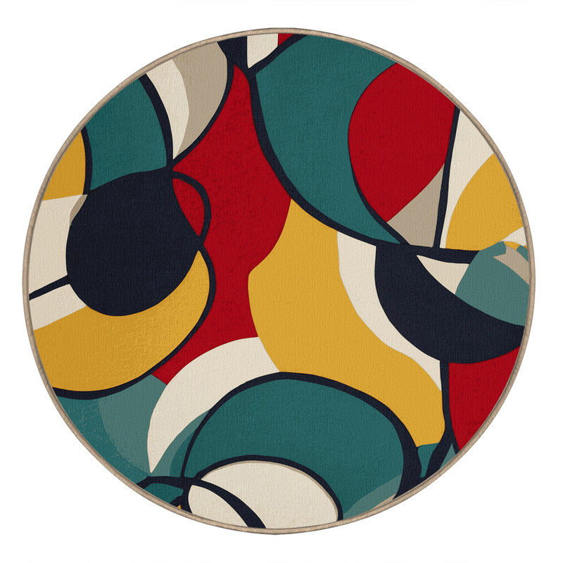 Zippy Pop Rug, Round 7'