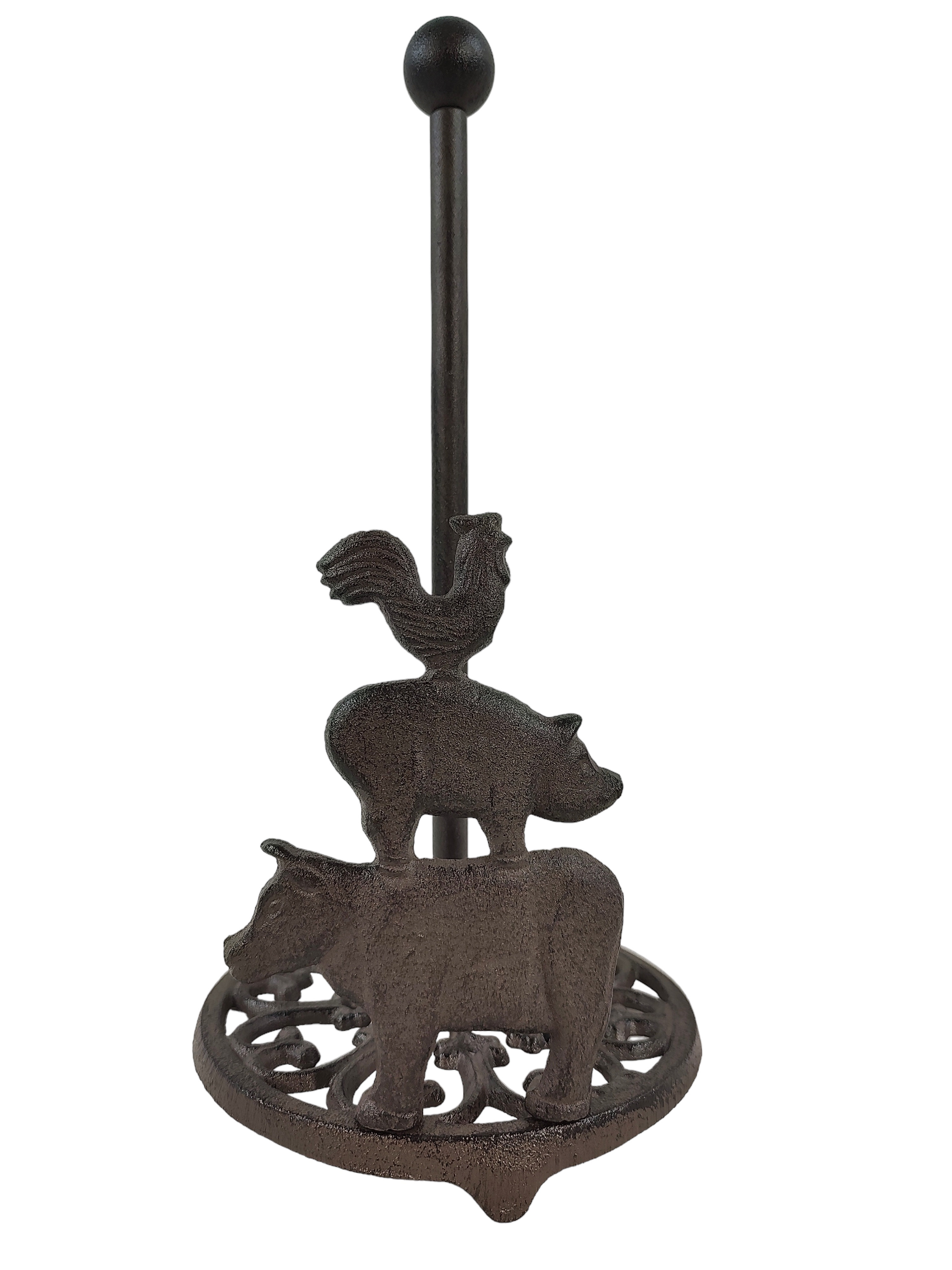 https://assets.wfcdn.com/im/89080818/compr-r85/2437/243782101/cast-iron-brown-rustic-western-farm-animal-country-freestanding-weighted-base-paper-towel-holder.jpg