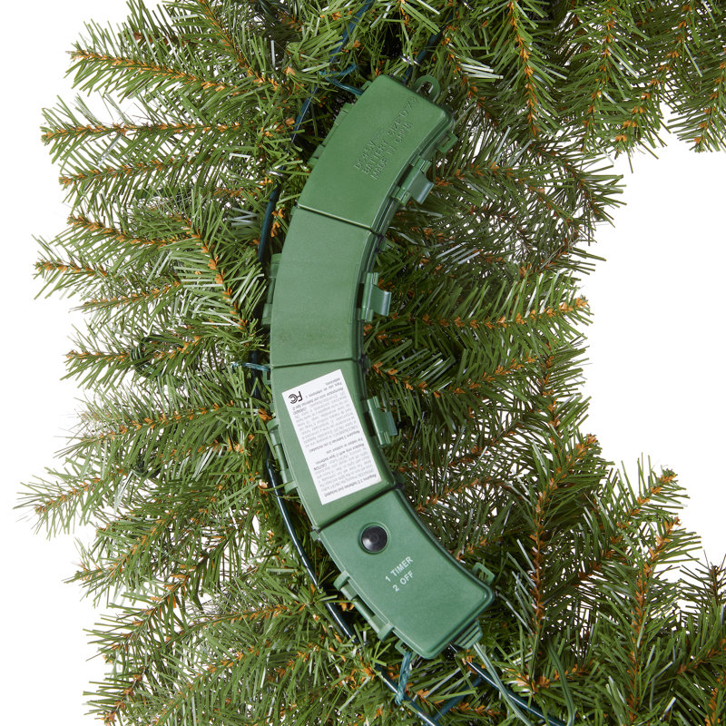 Couronne de sapin avec lumières Norwood, 36", Non éclairé