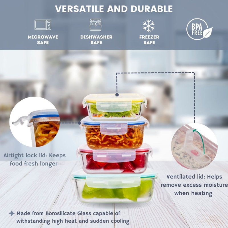 Gillespie Glass Food Storage Container