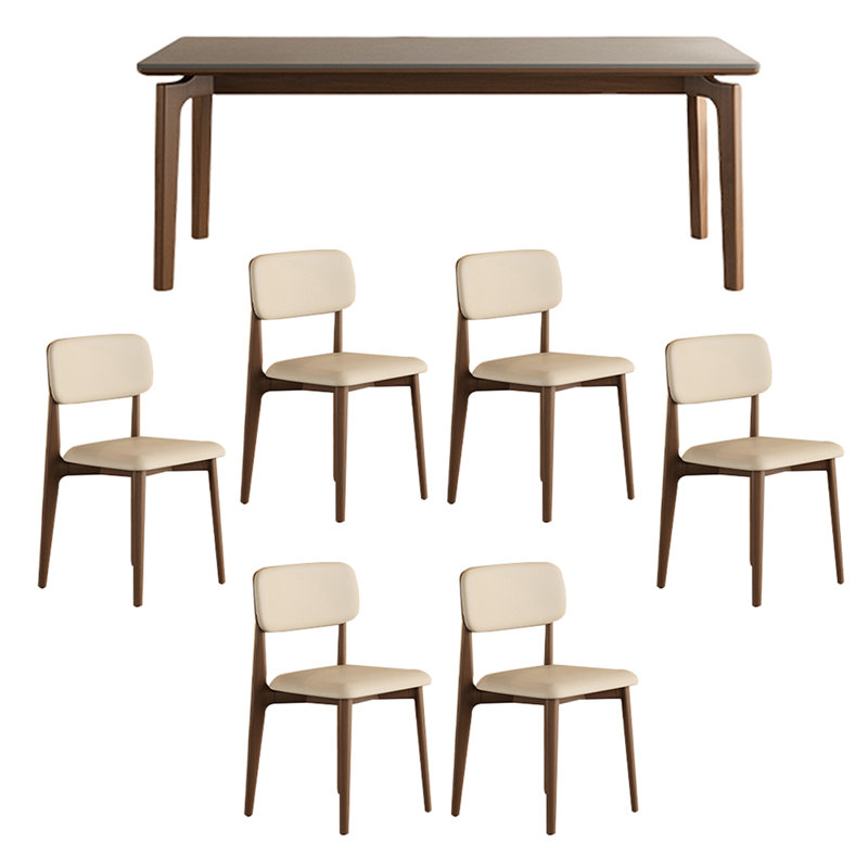 Combinaison de table et de chaise simplifiée, H 29,52 po x L 70,86 po x l 31,49 po