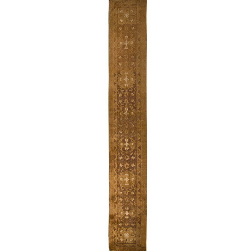 One-of-a-Kind 3' X 18" Hand Knotted Area Rug