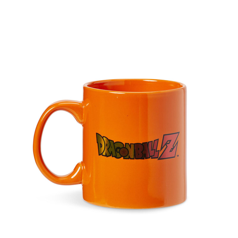 Tasse en céramique orange Dragon Ball Z Kame Kanji & Logo | Grande tasse pouvant contenir 20 onces