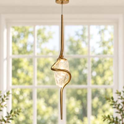 Burel 1 - Light 31.3'' H LED Single Novelty Kitchen Island Pendant