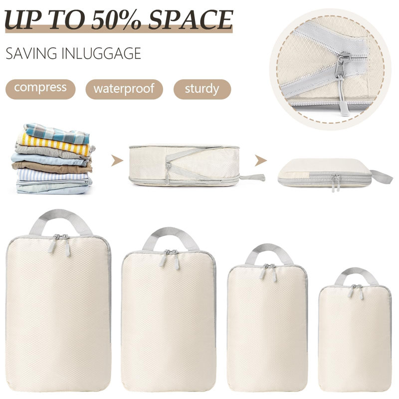 Rebrilliant Fabric Storage Bag, Beige