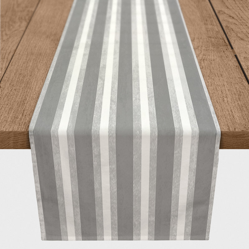 Chemin de table Nautical, 72 po x 16 po, 1, Gris