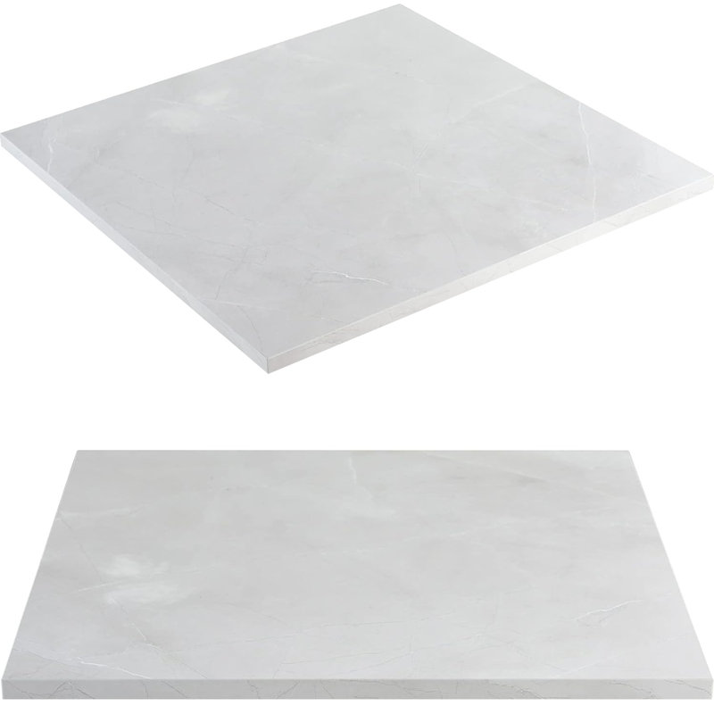Kaboon 20x20 inch Universal Table Top, Pack 2, Square, White Rock, 0.71" H x 20" W x 20" D, White Rock