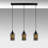 3 - Light Black Kitchen Island Pendant