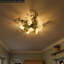 Plafonnier encastré vert et rose 31,5 * 9,06 po, 3 + 1 abat-jour en forme de rose-224472976