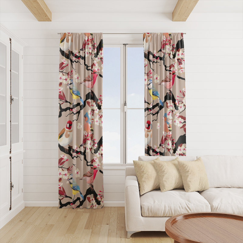 Semi Sheer Curtain, 20" W x 52" L