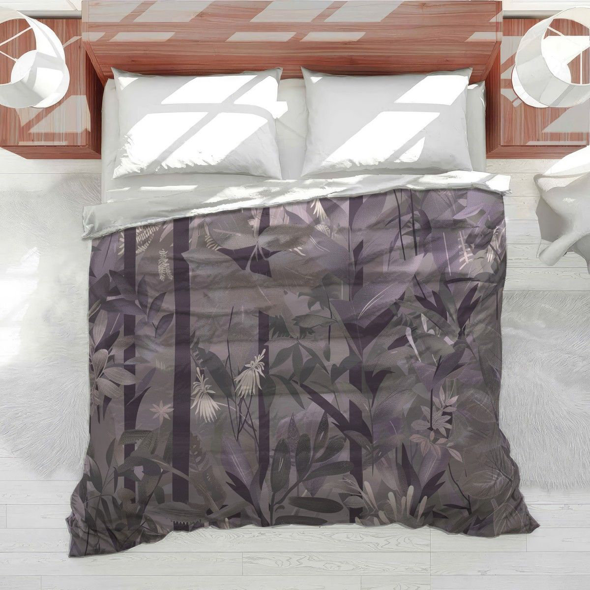 VisionDecor Floral Bedding Nature Motif Comforter Botanical | Wayfair