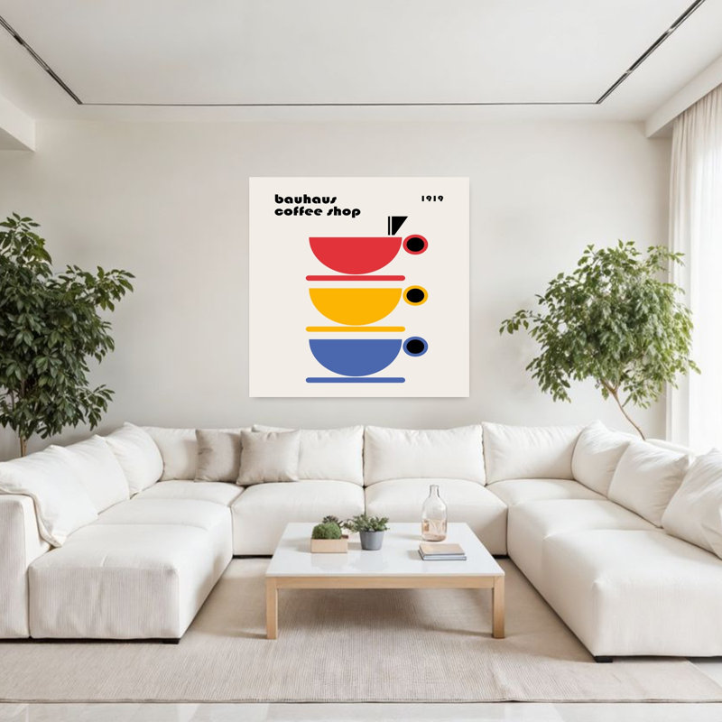 Art contemporain abstrait rétro, H 48 po x l 48 po