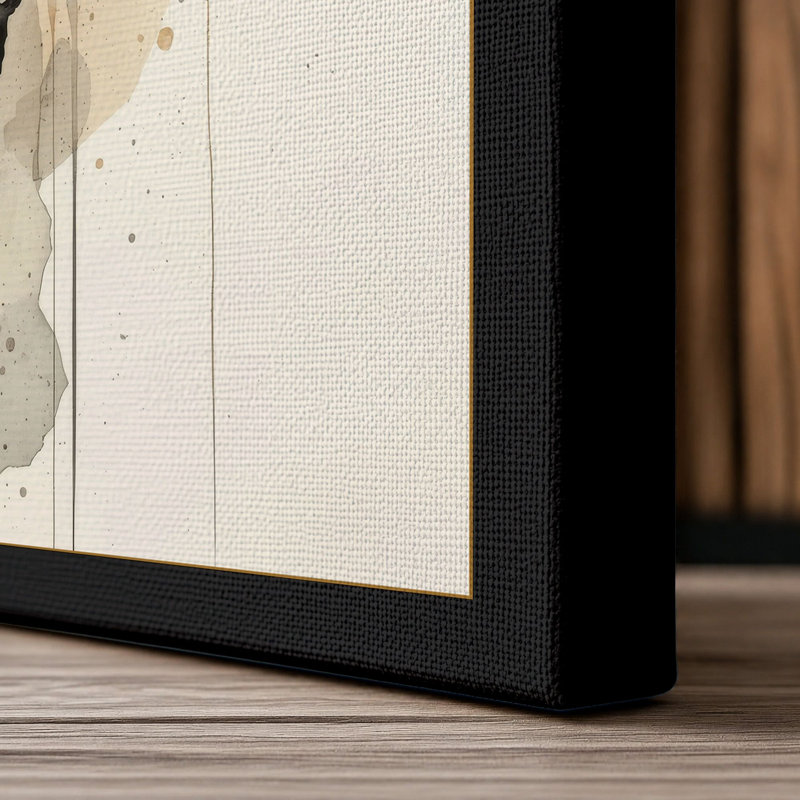 Explosive Centre Abstract - Wrapped Canvas, 18x12 - 45.7 x 30.5 cm, Black Border