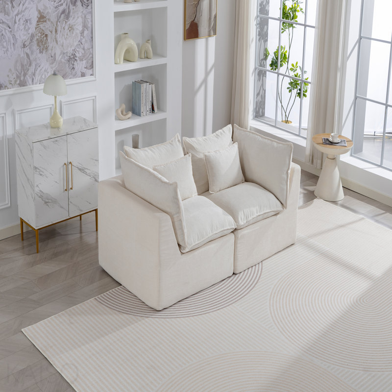 Canapé modulaire surdimensionné de 74,8 po de large avec canapé modulaire True Relax Comfy et sièges larges et profonds