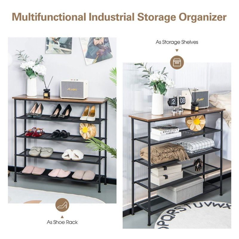 12 Pair Shoe Rack