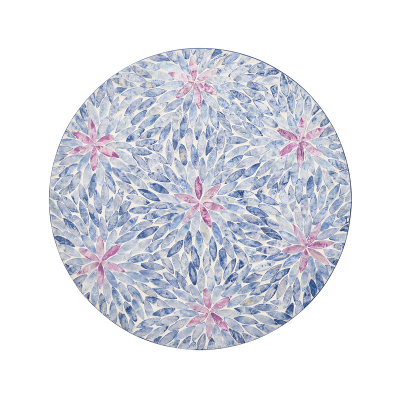 Flora Placemat, Lilac/Periwinkle