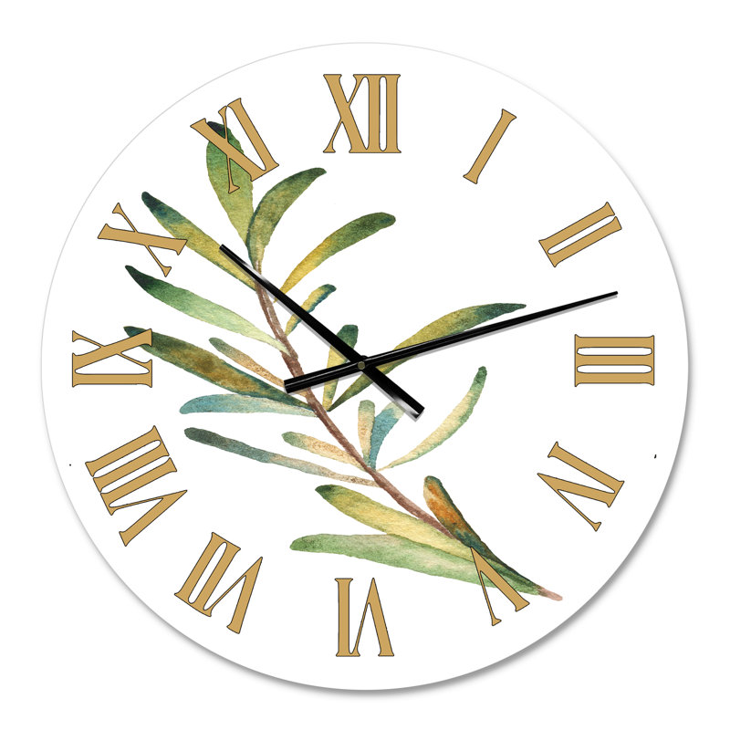Feuille de romarin - Horloge murale traditionnelle, Petit