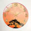 Horloge murale décorative en verre Sunset Tree-408106302
