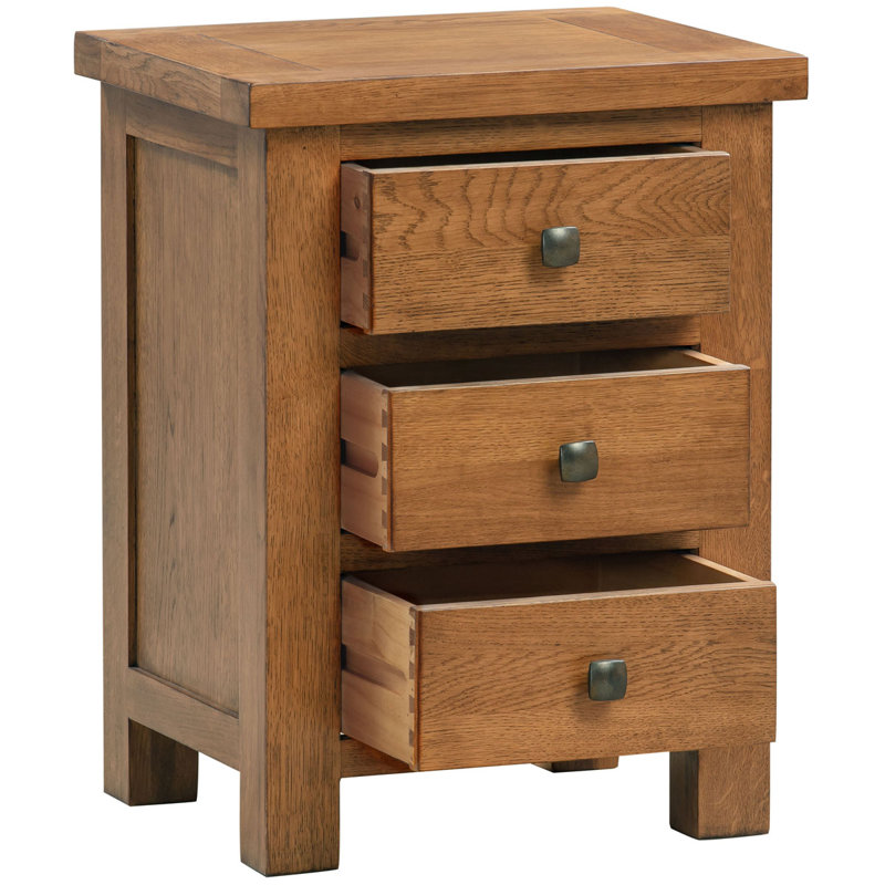 Benigni 45cm W Solid + Manufactured Wood Bedside Table