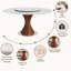 Ensembles de table de salle à manger moderne en pierre frittée 5 \ 7 pièces avec paresseux amovibles et chaises de cuisine en bois robustes pour 4 \ 6-123036664-123036667-123277867