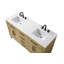 Meuble-lavabo double 60 po brun miel-507897201-507897203