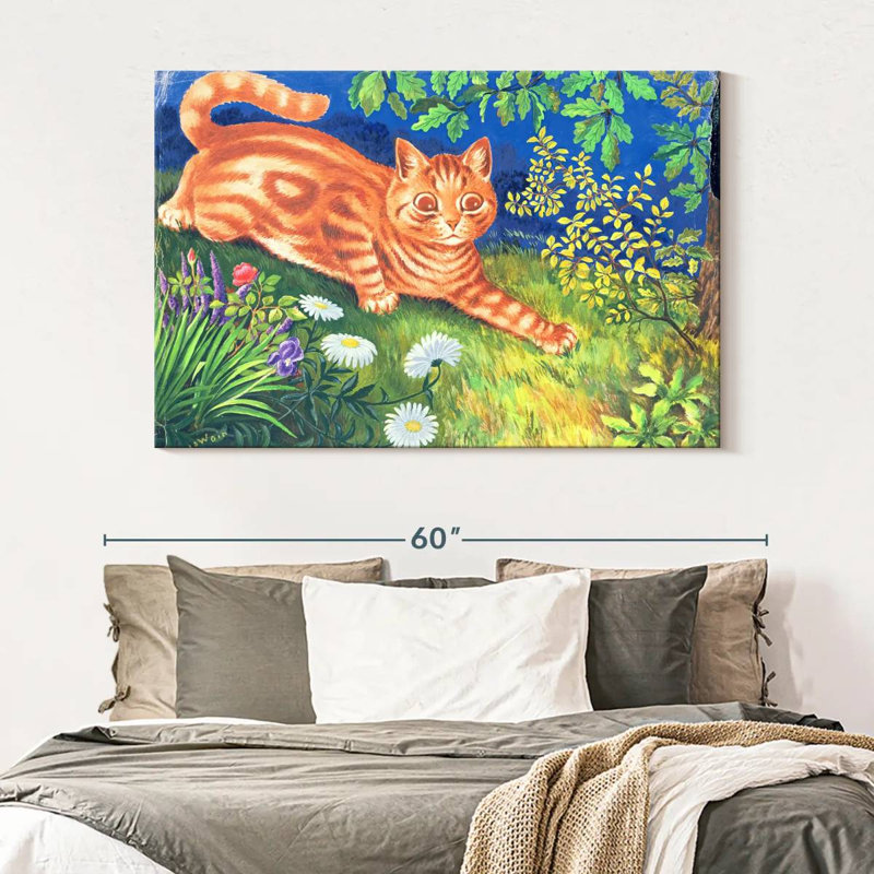 Crowle Cat Stalking, 34" H x 51" W