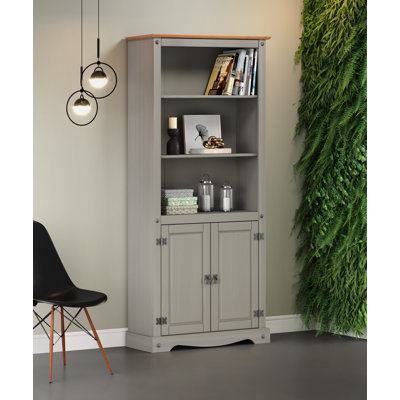 Recdo Solid Wood Room Divider Bookcase