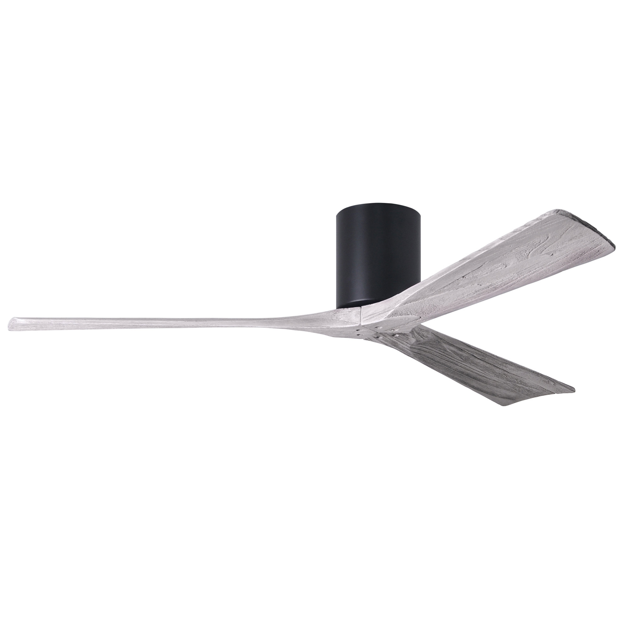 Olivier 3 Blade Ceiling Fan, 60", Matte Black, Barn Wood Tone