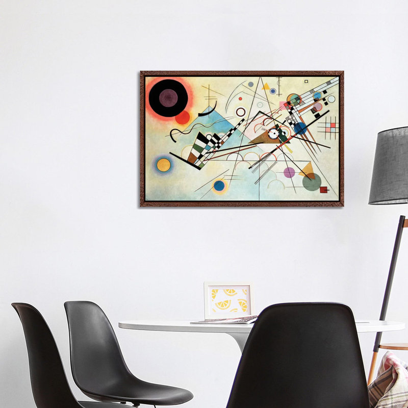 Composition VIII. 1923 by Wassily Kandinsky - Gallery-Wrapped Canvas Giclée on Canvas, 66.04 cm H x 101.6 cm W, Black