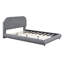 Lit plateforme en tissu d'ameublement Teddy