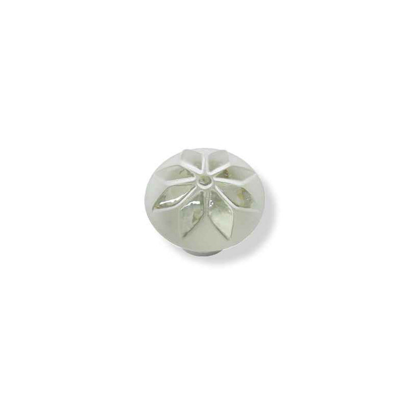 (Paquet de 5) Bouton de fleurs de 1-3 / 8 po transparent